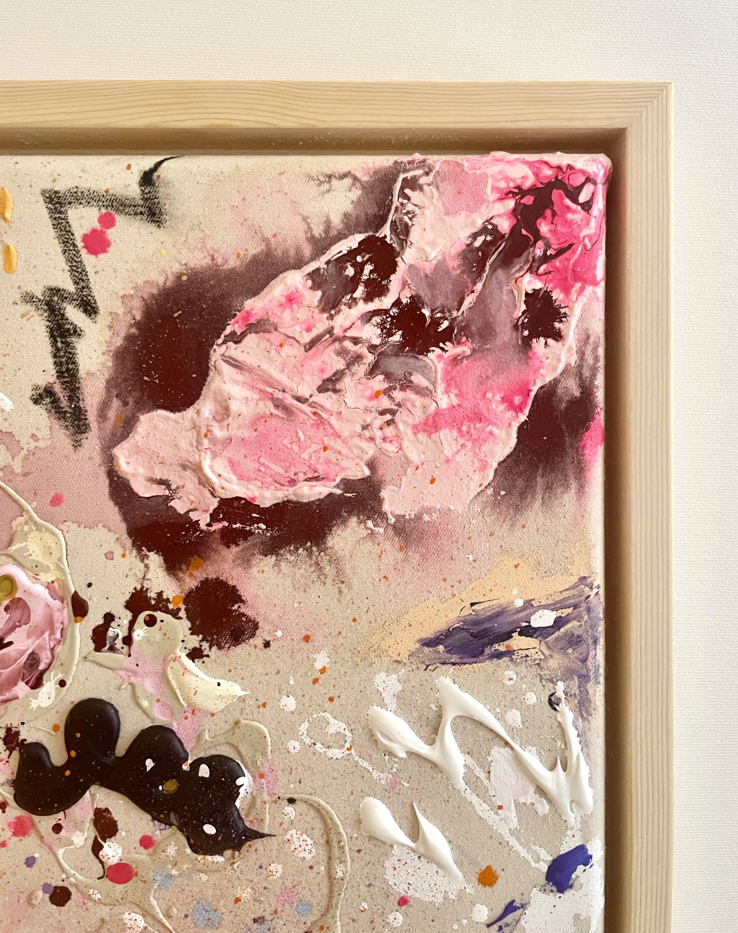 Think Positive - Detailansicht mit Rahmen