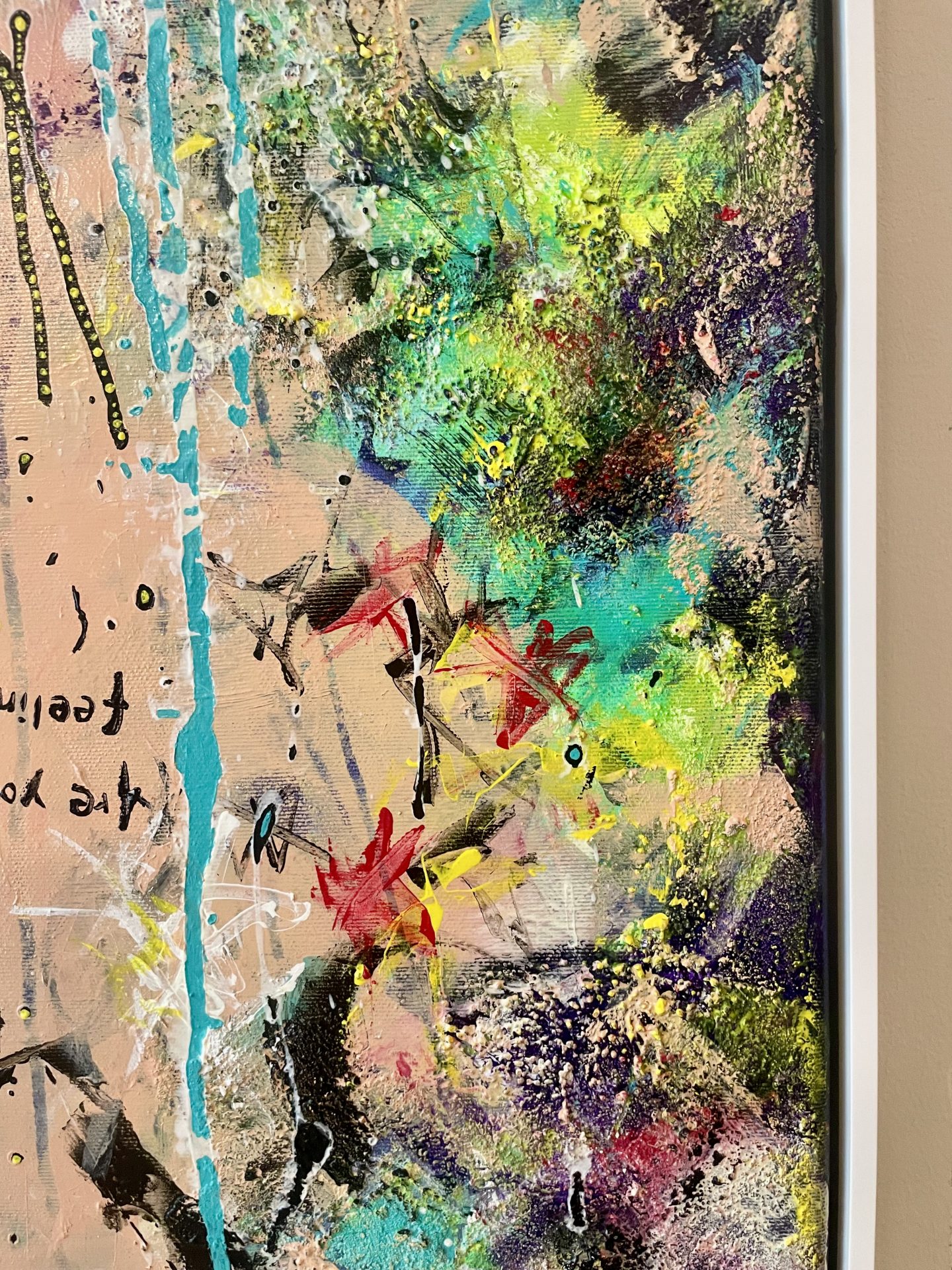 Are you feeling me? - Detailansicht mit Rahmen rechte Seite