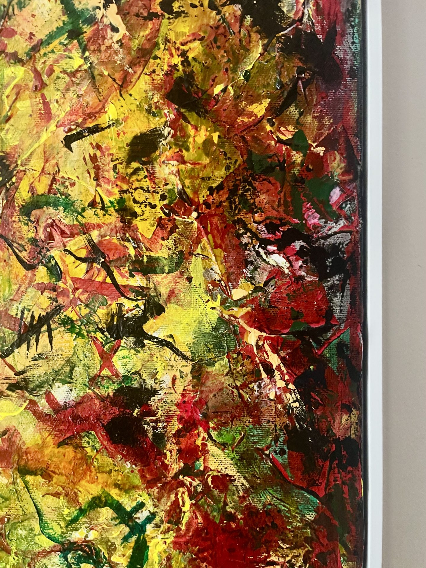 Don't talk the talk - Detailansicht mit Rahmen rechte Seite