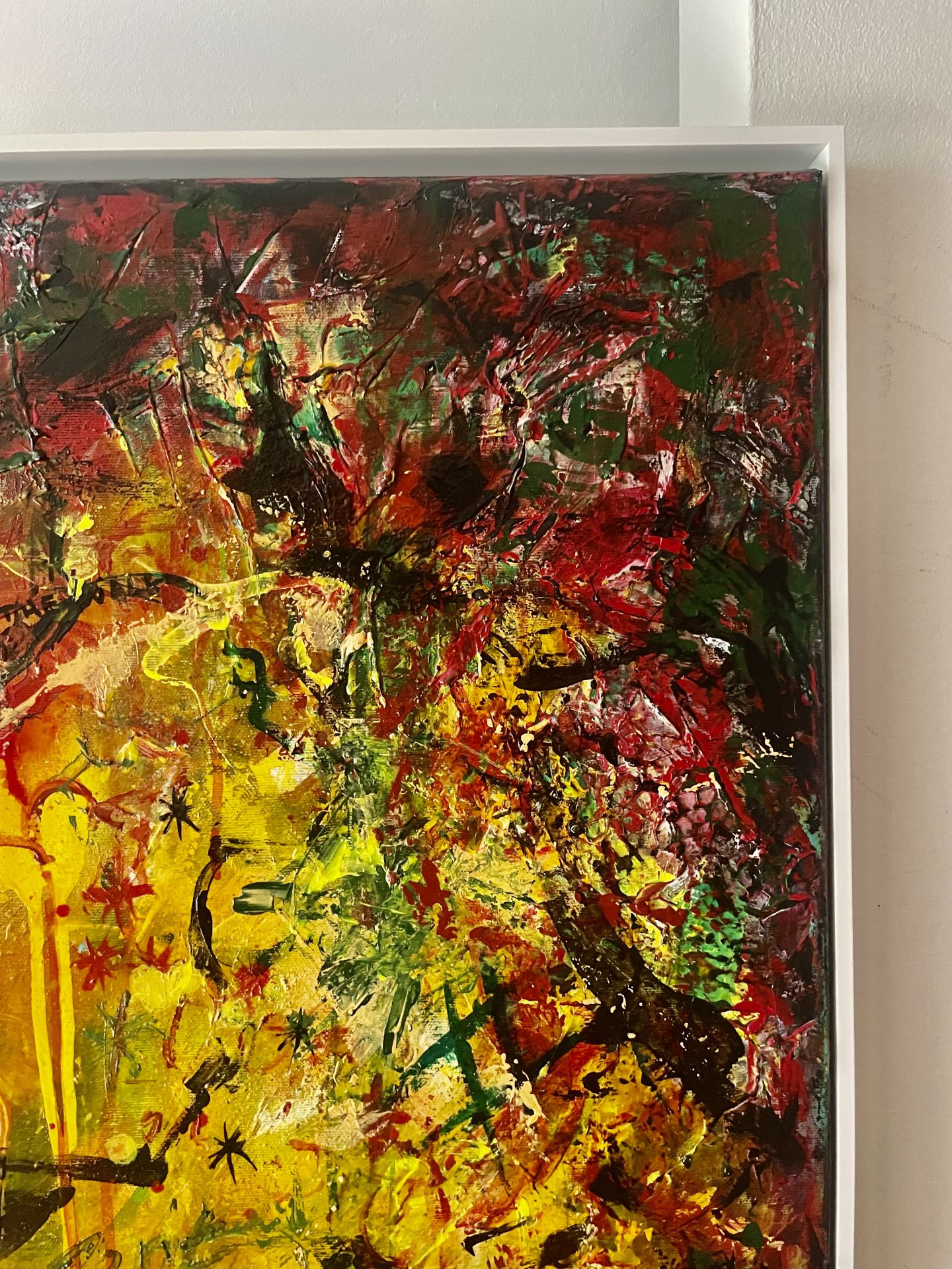 Don't talk the talk - Detailansicht mit Rahmen Ecke oben rechts